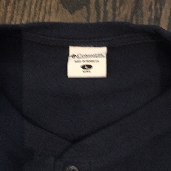 Columbia navy fleece crew neck pullover - Picture 2 of 4